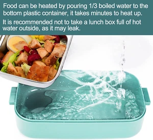 Stainless Steel Bento Box for Adults&Kids,Japanese Leakproof Lunch Box Divide... - Picture 1 of 1
