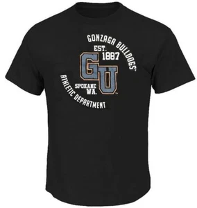 Gonzaga Bulldogs Black Athletic Dept. Short Sleeve T Shirt - Picture 1 of 1
