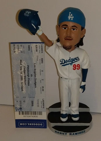 LOS ANGELES DODGERS  MANNY RAMIREZ  BOBBLEHEAD - SEP/16/2009 - WITH GAME TICKET Cover