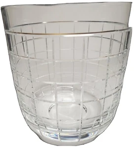 Ralph Lauren Monoco Style Genuine Crystal Ice Bucket 6.5" Signed On Bottom - Picture 1 of 9