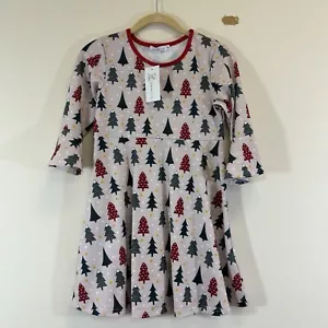 Sunshine Swing Girls Pine Trees Dress Size 12, A-Line 3/4 Sleeves New - Picture 1 of 6