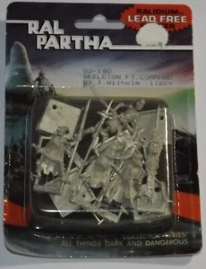 Ral Partha All Things Dark & Dangerous 02-180 Skeleton Foot Command blister - Picture 1 of 1
