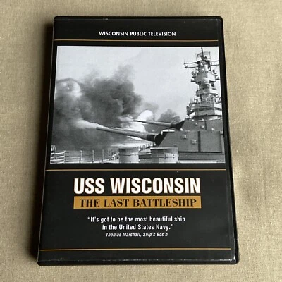 USS Wisconsin The Last Battleship (DVD 1992) U.S. Navy Documentary Nautical Ship - Image 1 of 4