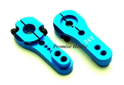 2 Stück 24T Alu Servo Horn Arm für Hitec Servo für 1:10 1:8 RC Auto Crawler Truck - Bild 1 von 4