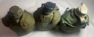 MINT Military 4 Pc 1 Quart CANTEEN SET w/ 1 QT OD Cover, CUP. - Picture 1 of 6