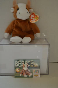 Ty Beanie Baby~#4009~4th Gen~Bessie~Cow~Good Heart Tag~Trading Card~NB - Picture 1 of 3