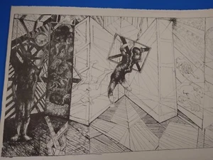 🎭 Rare Original Lithograph by Renowned African American Artist Louis Delsarte🎨 - Picture 1 of 10