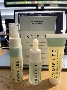 INDIE LEE Discovery Kit: Brightening Cleanser, Squalane Facial Oil, COQ-10 Toner - Picture 1 of 4