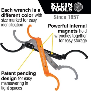 50900R Conduit Lockout Wrench Set, Tighten and Loosen Locknuts in Tight Spaces, - Picture 1 of 12
