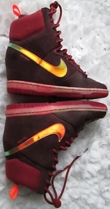 NUEVO CON ETIQUETAS ZAPATILLAS NIKE 2014 684954-600 GI CUÑA OCULTA CLAVADA BORGOÑA H20 REPELER TALLA 7 - Imagen 1 de 20