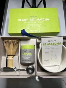 Teavana Ready, Set, Matcha Making Toolkit Rare Item Whisk Bowl Spoon Tea - Picture 1 of 3