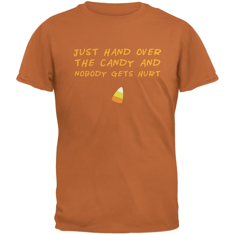 Camiseta Halloween Just Hand Over the Candy Texas Naranja Adulto Foto 1 de 1
