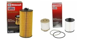 08-10 6.4L Powerstroke Diesel Genuine Ford Motorcraft OEM Oil & Fuel Filter Kit - Picture 1 of 1