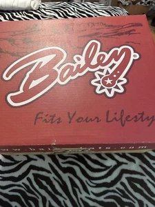 Bailey Western Tradition 8X Black Beaver Bishop Hat 6 7/8 - Picture 1 of 9