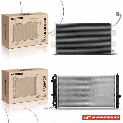 Kits de refrigeración de radiador y condensador de CA para Chevrolet Malibu 2002-2003 Olds Alero Foto 1 de 4