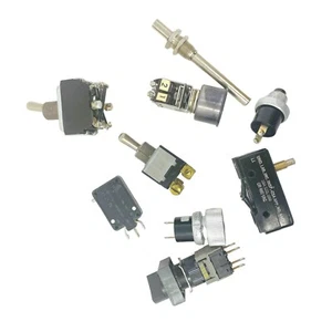9 pcs Assorted Switch, Toggle Switch, Micro Switch, Pushbutton Switch - Picture 1 of 5