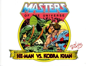 MASTERS OF THE UNIVERSE "He-Man VS Kobra Khan" SIGNIERTER Druck Errol McCarthy - Bild 1 von 1