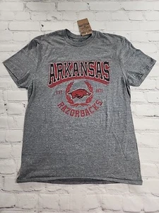 Arkansas Razorbacks NCAA Crew Neck Tee T-shirt Soft Athletic Fit Adult M NEW - Picture 1 of 9