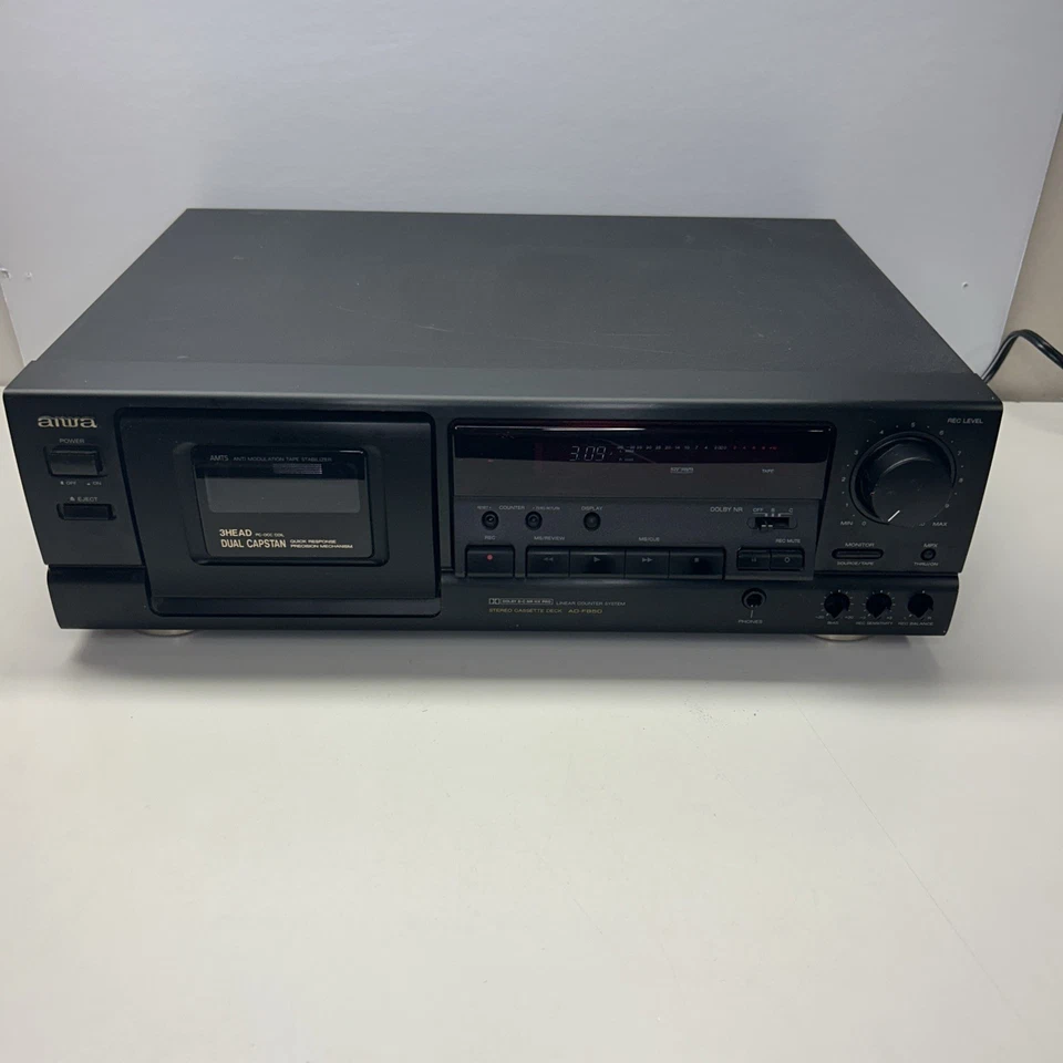 AIWA AD-F850 3 cabezales Cassette Deck, Dolby B/C HX PRO.  PROBADO* Foto 1 de 4
