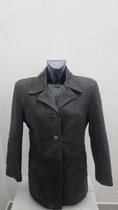 Jenny Fur Giacca In Vera Pelle Donna Woman Tg46 Marrone AN15 - Picture 1 of 13