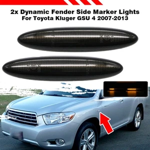 For Toyota Kluger GSU 4 07-13 Dynamic Front Fender Side Marker Indicator Lights - Picture 1 of 7