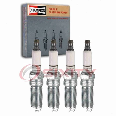 4 pc Champion Double Platinum Spark Plugs for 1995-2000 Ford Contour 2.0L L4 os - Image 1 of 4