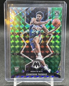 2021-22 Panini Mosaic - Rookies Cameron Thomas #215 Green Mosaic Prizm (RC) - Picture 1 of 2