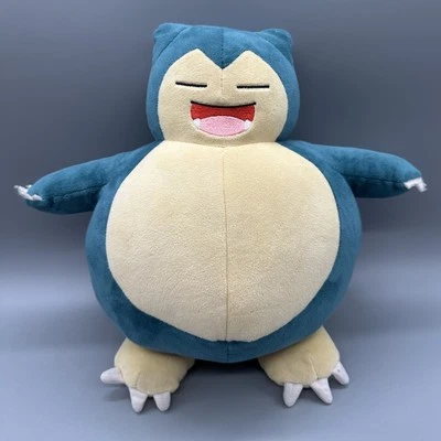 Juguete interactivo Snorlax oficial de acción de repetición de Pokémon ronquidos de peluche cuando se presiona Foto 1 de 4