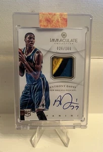 2012 Immaculate Collection Anthony Davis ROOKIE PATCH AUTO /100 #AP-AB - Picture 1 of 2