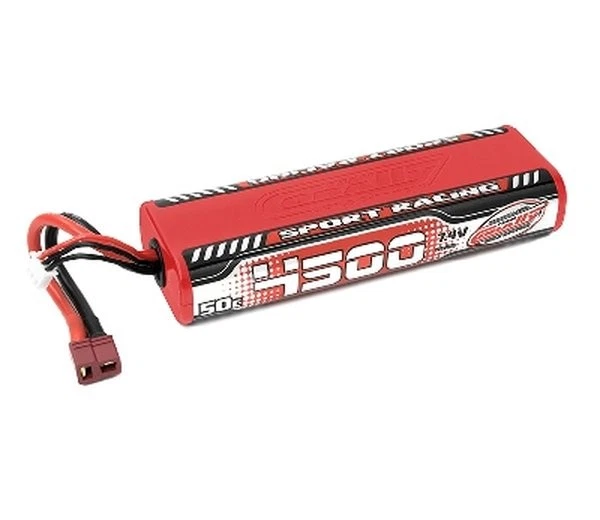 Team Corally C-49440 Sport Racing 50C LiPo 4500mAh 7.4V Round 2S Stick - T-Plug - Bild 1 von 1