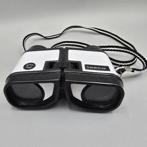 Vintage Tasco Rock Binoculars 533 3x28 Full Coated Field Glasses White Outdoors - Picture 1 of 8