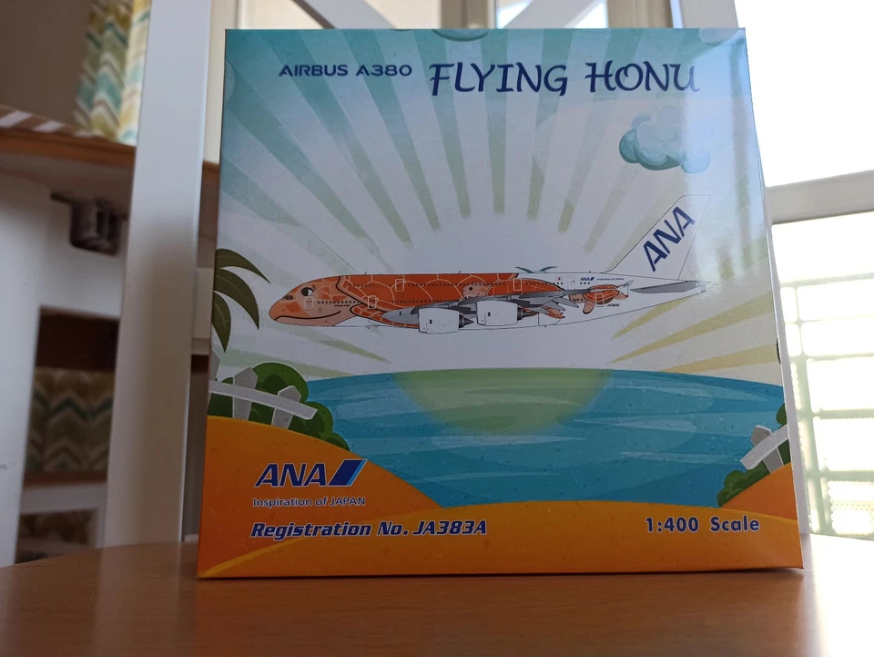 Phoenix 04388 ANA Orange La Flying Honu Airbus A380 JA383A model scale 1:400 - Image 1 of 1