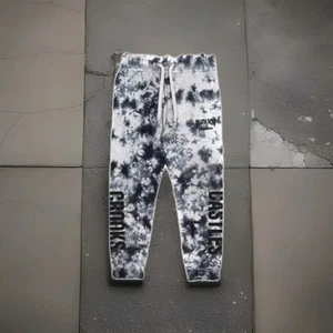 Crooks & Castles Men's X Death Row Records Logo Blk Tie Dye Jogger Sweatpants 3X - Picture 1 of 2