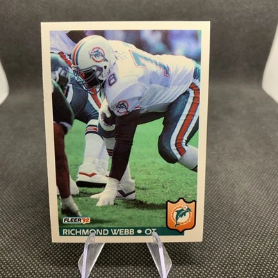 1992 Fleer Richmond Webb Miami Dolphins #237 - Image 1 of 2