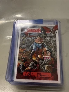 Gpk TOPPS GARBAGE PAIL KIDS SKETCH 1/1 CHRIS MEEKS 2023 Valentines Is Cancelled - Picture 1 of 2