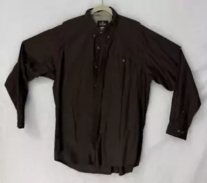 Redhead Men's Dark Brown Shirt Long Sleeve Button XL - Picture 1 of 4