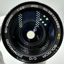 Soligor 80-200mm f4.5 C/D Zoom/Macro MC Lens  For Olympus OM Mount