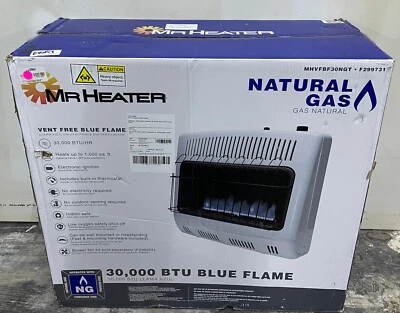Mr Heater F299731 30,000 BTU Vent Free Blue Flame Natural Gas Heater (OPEN BOX) - Image 1 of 4