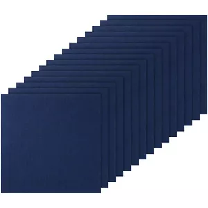 VEVOR 15pcs Peel and Stick Carpet Tile Self Adhesive Floor 24” x 24” Dark Blue - Picture 1 of 12