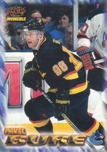 1997-98 Pacific Invincible Hockey NHL Regime #201 Pavel Bure Vancouver Canucks