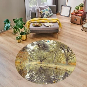 3D Forest River ZHUA385 Game Non Slip Rug Mat Photo Carpet Assaf Frank Zoe - Picture 1 of 5