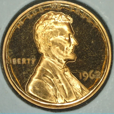 4 1962 Proof DDO Doubled Die Obverse Lincoln Cents Cover