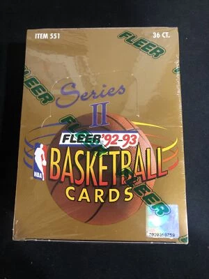 Fleer Basketball Series 2 1992-93 Caja de cera Hobby sellada de fábrica 🔥 Shaq Rookie Foto 1 de 4