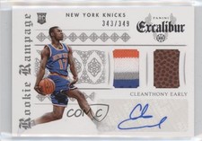 2014-15 Panini Excalibur Rampage Duals /349 Cleanthony Early #6 Rookie Auto RC