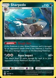 2x (SM01-082) Sharpedo (Holo Raro) Pokémon Sol y Luna Base Set de Tarjetas # 82 - Imagen 1 de 1