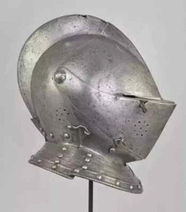 Medieval Close Helmet Battle Ready 18 Steel Gauge Bassinet Knight Armor Helmet - Picture 1 of 7