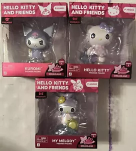 NEW Hello Kitty and Friends Deamland S1 My Melody Kuromi 3pc Premier Figure LOT - Picture 1 of 10