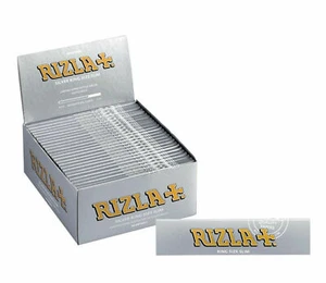 Full Box of 50 Rizla Silver King Size Slim Cigarette Rolling Papers - Picture 1 of 6