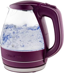 Ovente 1.5L Bpa-Free Glass Electric Kettle, Fast Heating with Auto Shut-Off And - Picture 1 of 12