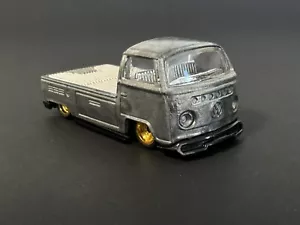 HOT WHEELS PROTOTYPE TEST-RUN RAW BODY RIVET Volkswagen T2 Pick Up Truck HTF ! - Picture 1 of 8
